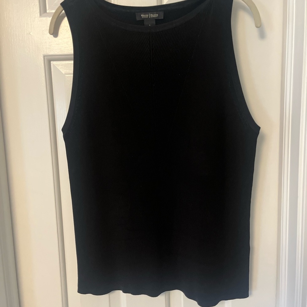 White House Black Market Classic Black Tank Top